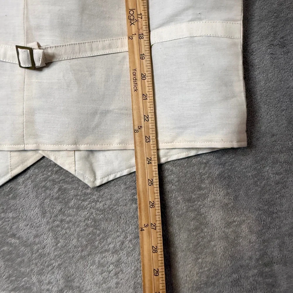 Orvis Hemp Organic Cotton Vest Mens M Gigham Plaid lined Heritage Minimalist‎